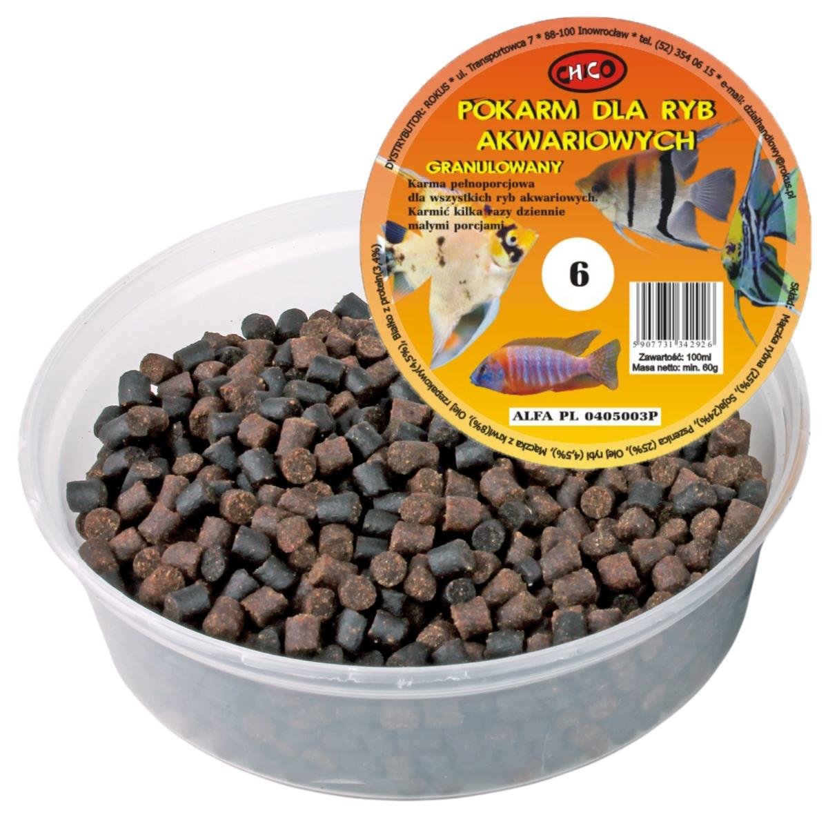 Chico Pokarm GRANULOWANY dla ryb akwariowych nr 6 100ml