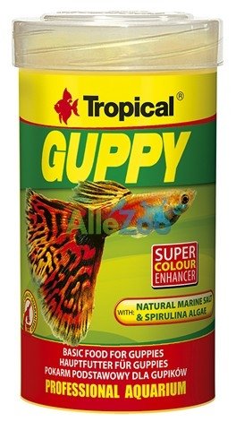 Tropical Guppy - pokarm płatkowany dla gupików 100ml/20g