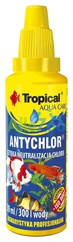 Tropical Antychlor środek neutralizujący chlor w wodzie akwariowej 30ml