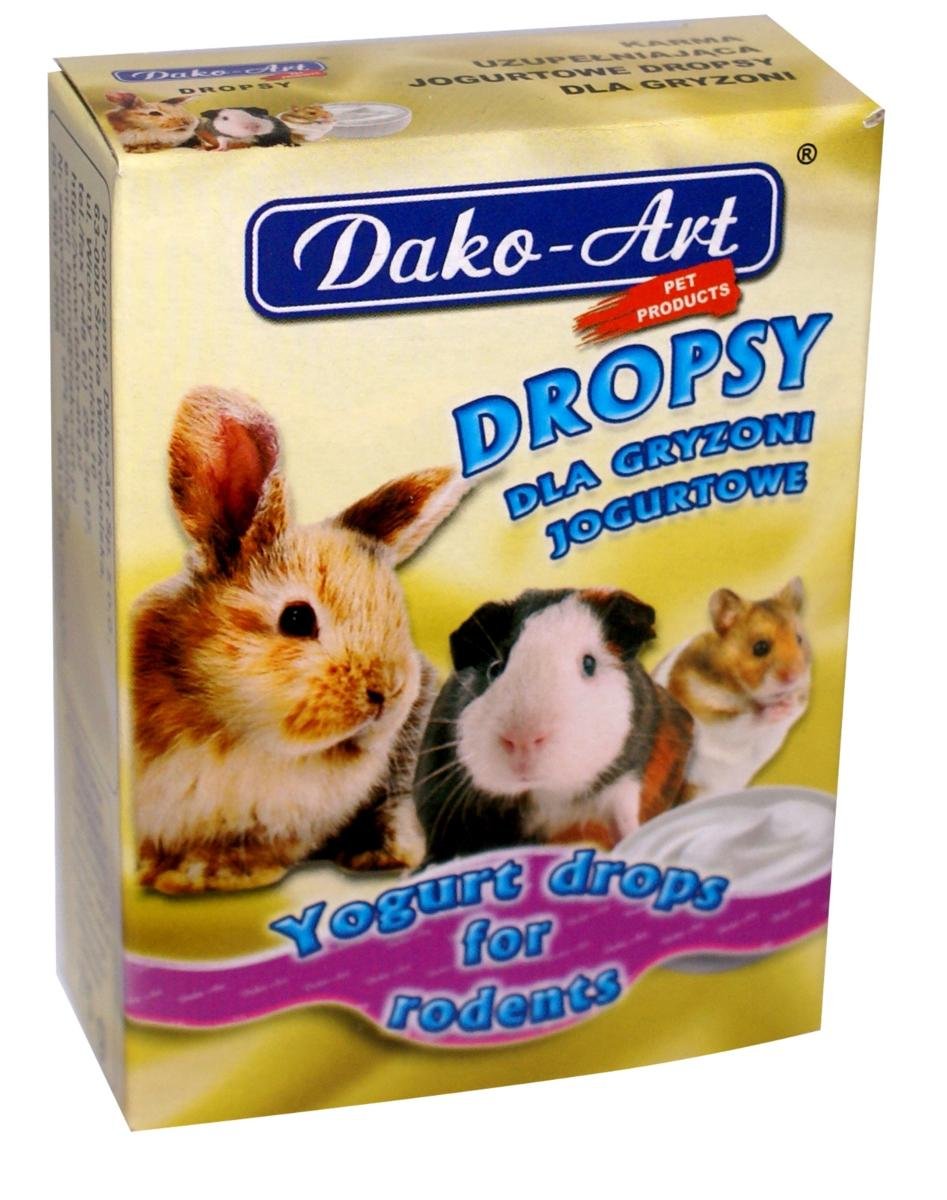 Dako-Art Dropsy jogurtowe dla gryzoni 75g