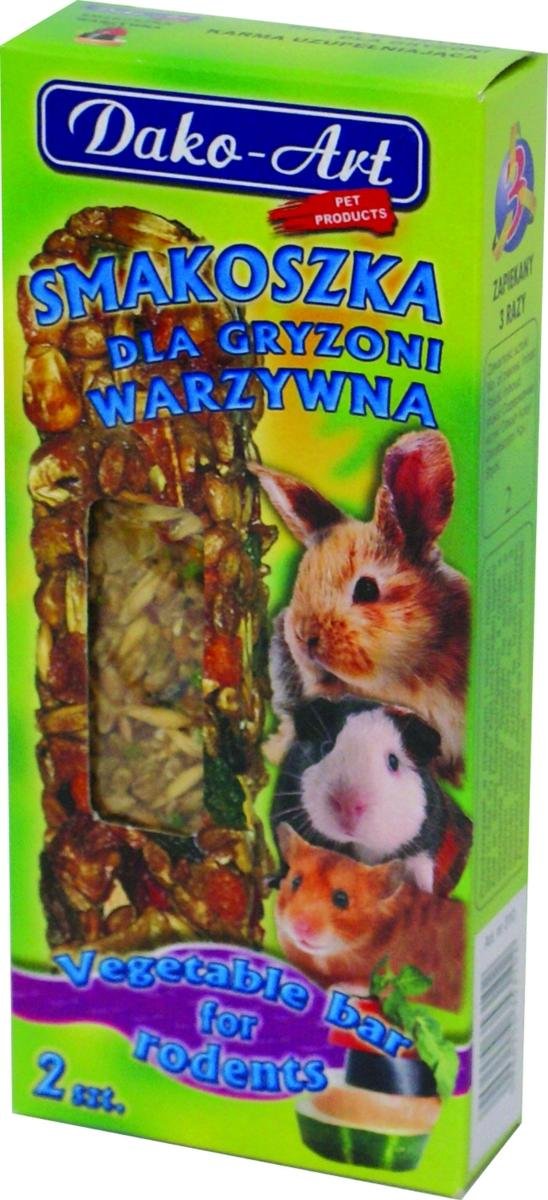 Dako-Art Smakoszka kolby warzywne dla gryzoni 2szt