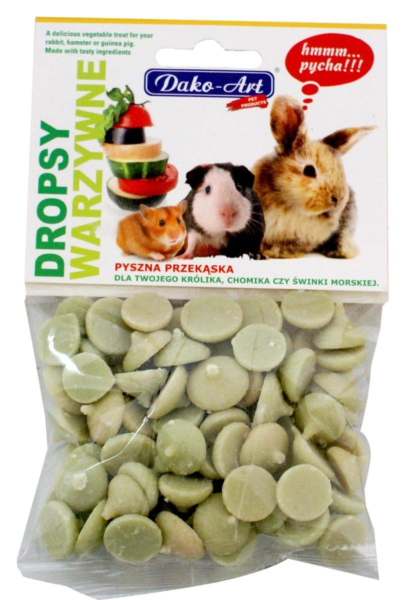 DAKO-ART DROPSY dla gryzoni WARZYWNE Zawieszka 75g