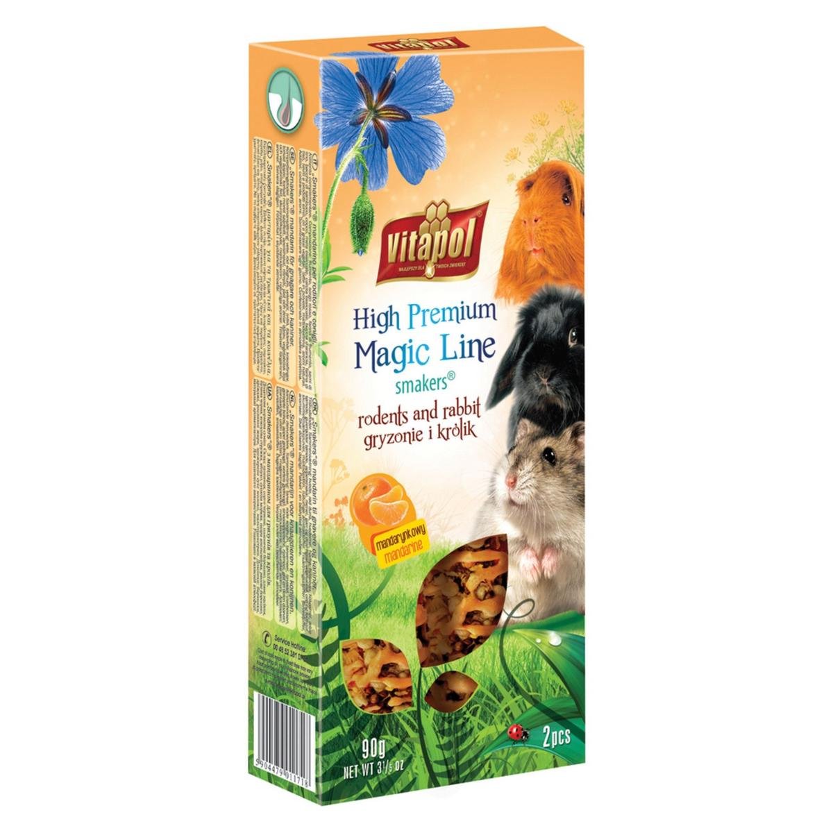 Vitapol SMAKERS DLA GRYZONI I KRÓLIKA Z MANDARYNKĄ MAGIC LINE [ZVP-1171] 90g ZH_01147