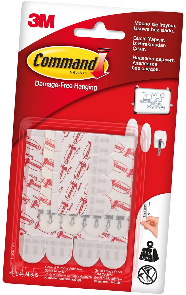 Command Paski wymienne Command białe 12 szt.