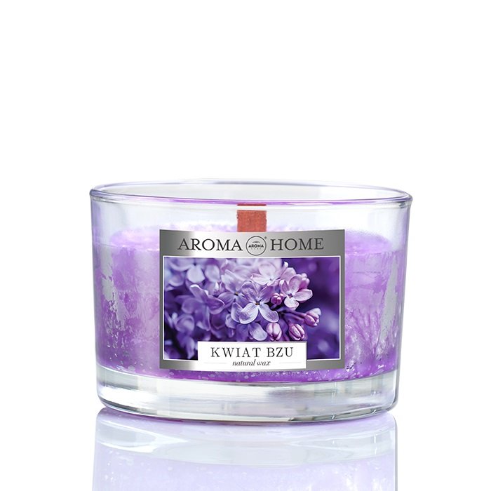 Aroma home, Unique Fragrances, świeca zapachowa, Kwiat Bzu, 115 g