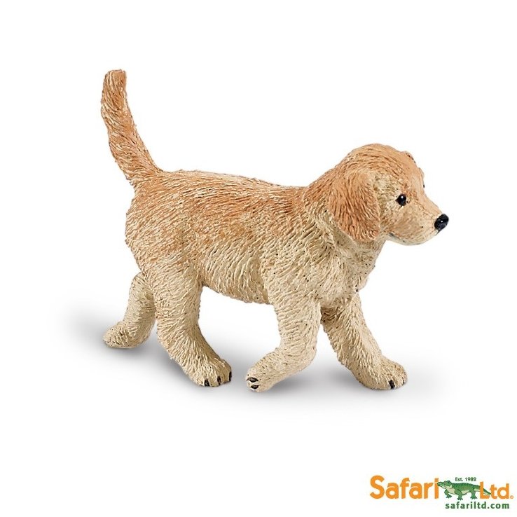 Safari Ltd 253229 Szczenię rasy Golden retriever 7x6cm