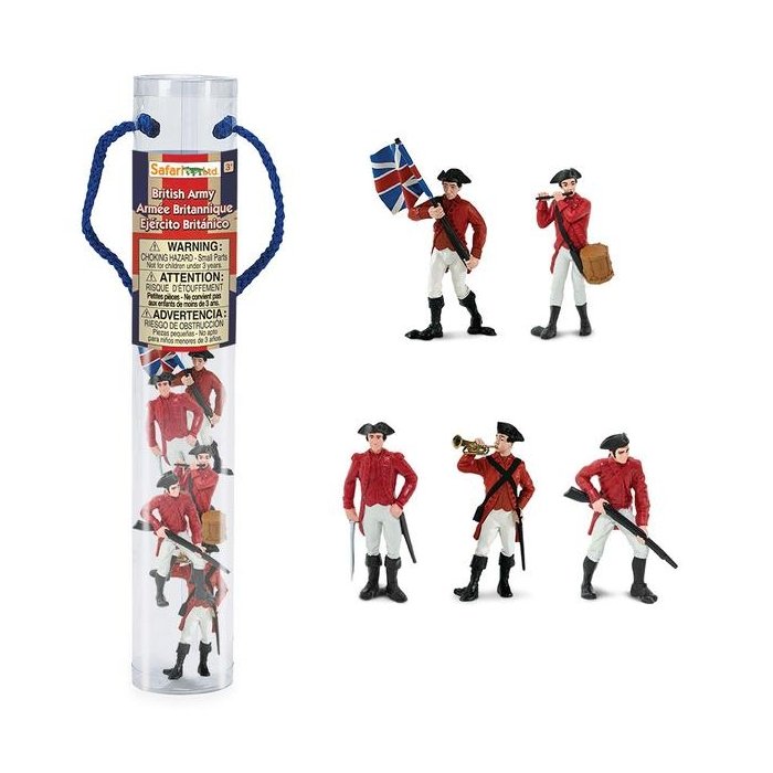 Safari Ltd 650404 żołnierze armii brytyjskiej w tubie