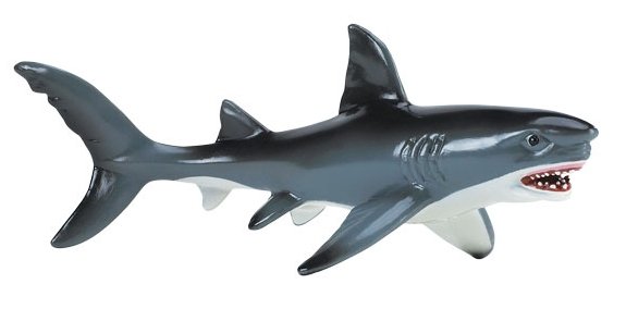 Safari Ltd 275029 Żarłacz biały - rekin  18 x 7,5cm