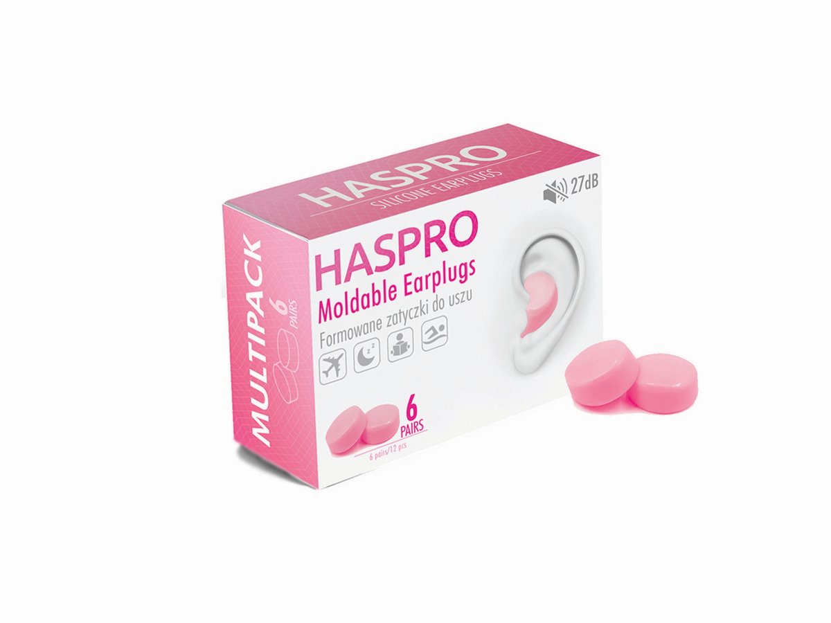 Zatyczki Do Uszu Stopery Haspro Uniwersalne 6 par