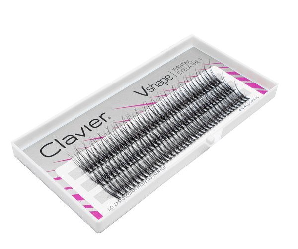 Clavier Clavier - VSHAPE - Fishtail Eyelashes - Kępki rzęs - Jaskółki - C-12 mm