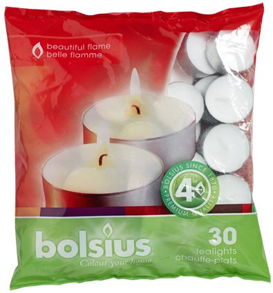 Bolsius Podgrzewacze Świeczki Tealight Bezzapachowe 30szt. 3AEE-18972_20190207150756