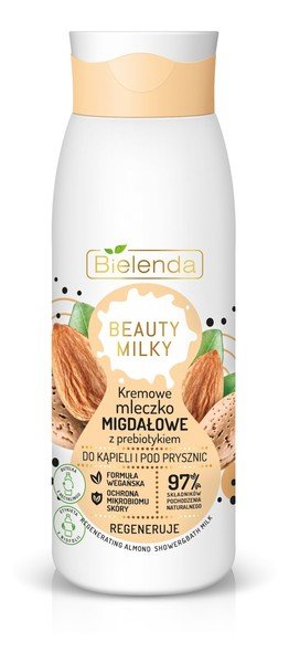 Zdjęcia - Pozostałe kosmetyki Bielenda  BEAUTY MILK - Regenerating Almond Shower & Bath Milk - Kremowe 