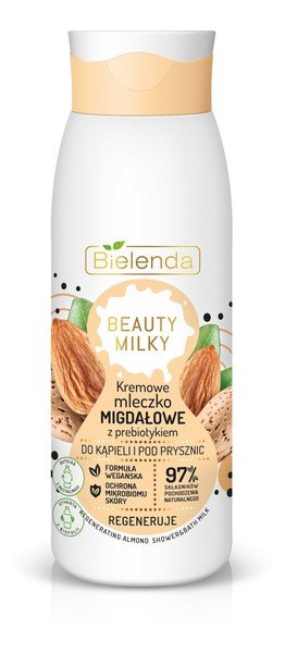 Фото - Інша косметика Bielenda  BEAUTY MILK - Regenerating Almond Shower & Bath Milk - Kremowe 