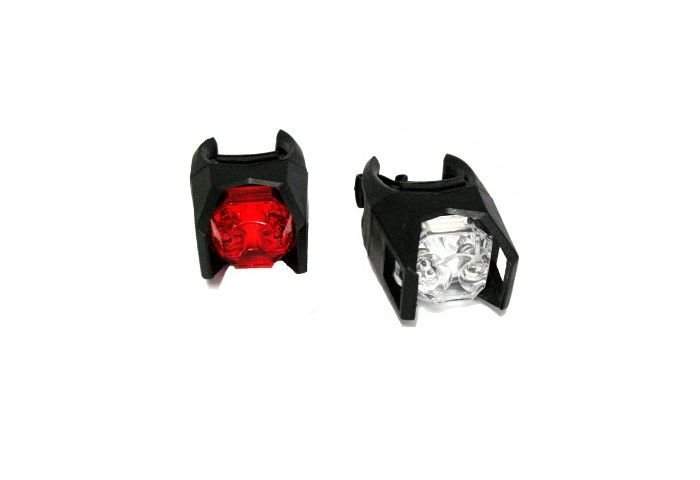 Inna Zestaw lamp rowerowych jasne diody led 2 sztuki
