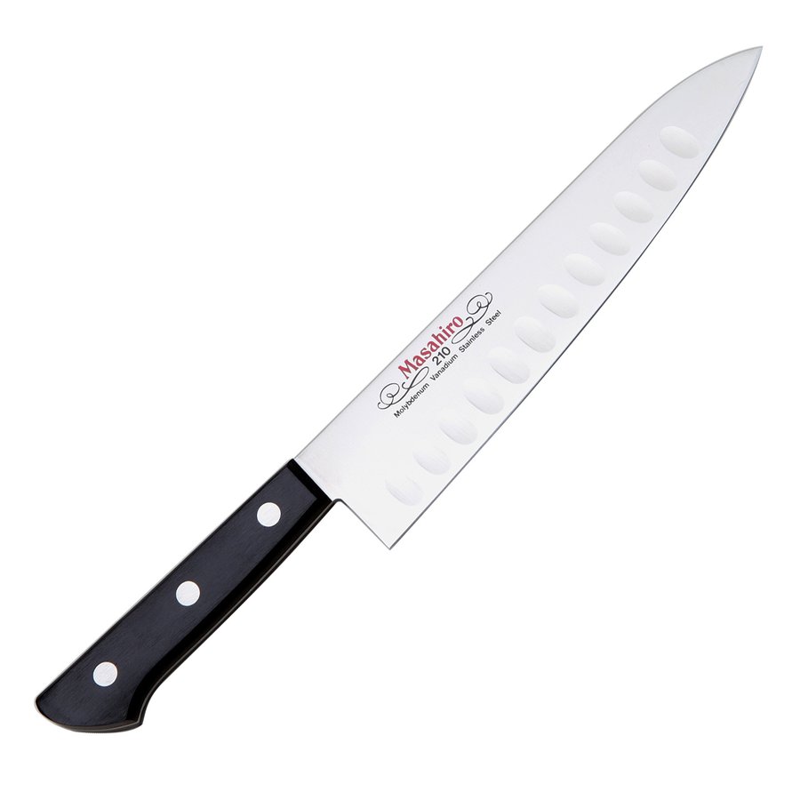 Masahiro Nóż BWH Chef Dimple 210mm [14081] uniwersalny Nóż BWH Chef Dimple 210mm [14081] uniwersalny