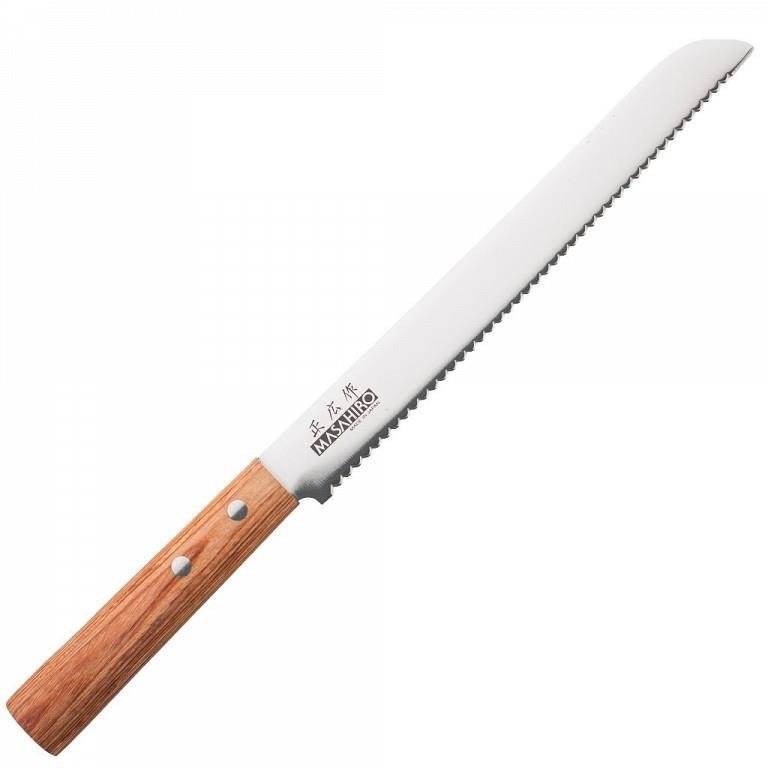 Masahiro Nóż Sankei Bread 210mm brązowy [35926] uniwersalny Nóż Sankei Bread 210mm brązowy [35926] uniwersalny