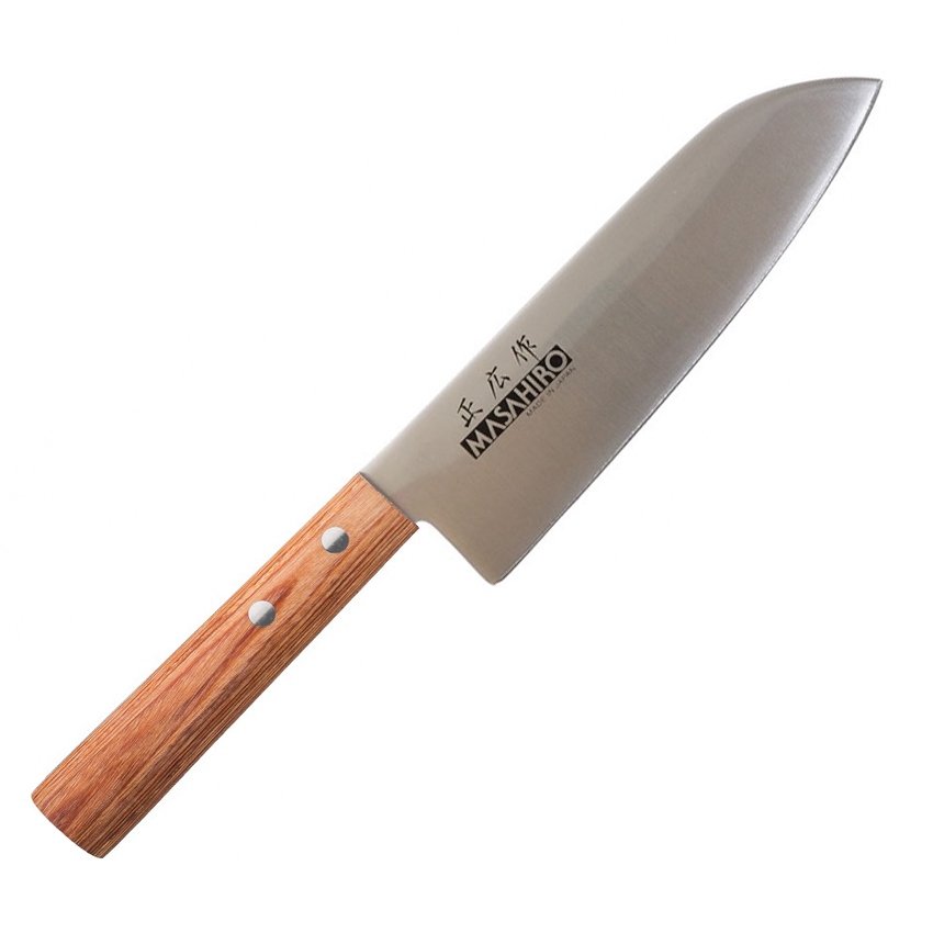Masahiro Nóż Sankei Santoku 165mm brązowy [35921] uniwersalny 1979-uniw