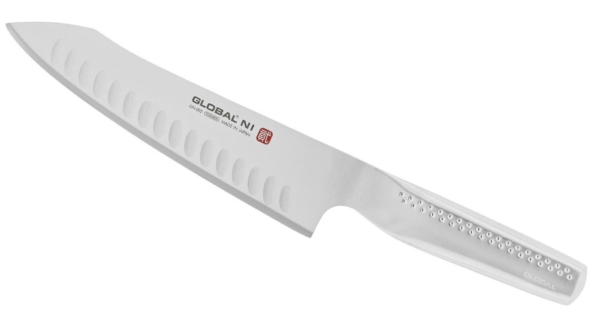 Global Orientalny nóż szefa kuchni 20cm żłobiony NI GN-002 GN-002