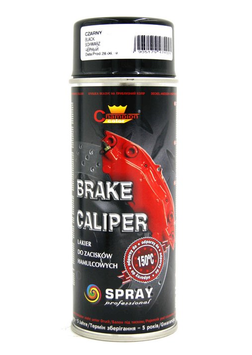 Champion Farba champion brake caliper 400ml czarna aerozol 5905179474025