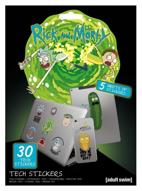 Pyramid Posters Rick and Morty Adventures - naklejki na laptopa TS7410