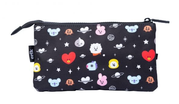 Line Friends Piórnik  Line Friends BT21 Piórnik z przegródkami MARE0073