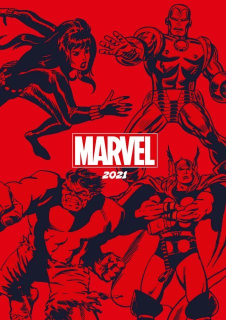Marvel Comics dziennik A5 kalendarz na rok 2021