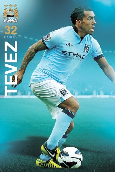 GBeye Manchester City Tevez 12/13 - plakat SP0896