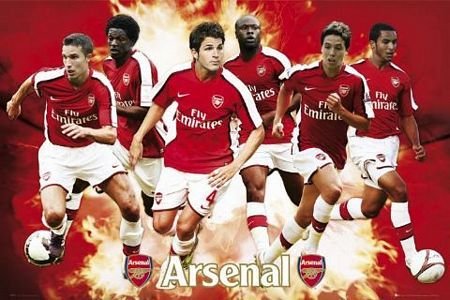 Arsenal (gracze 08/09) - plakat 91,5x61 cm