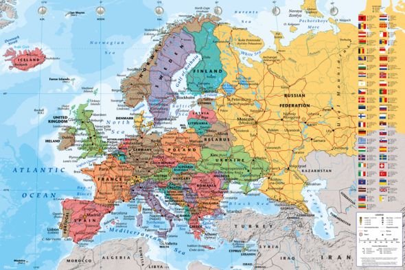 GBeye Mapa Europy 2013 - plakat GN0751