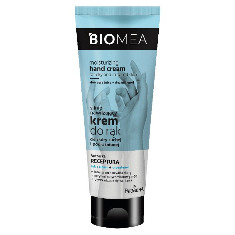 Biomea BIOMEA Nawilżający krem do rąk z sokiem aloesowym 100 ml BMA0001