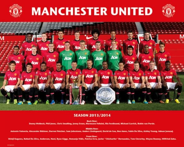 GBeye Manchester United zdjęcie drużynowe 13/14 - Plakat MP1600