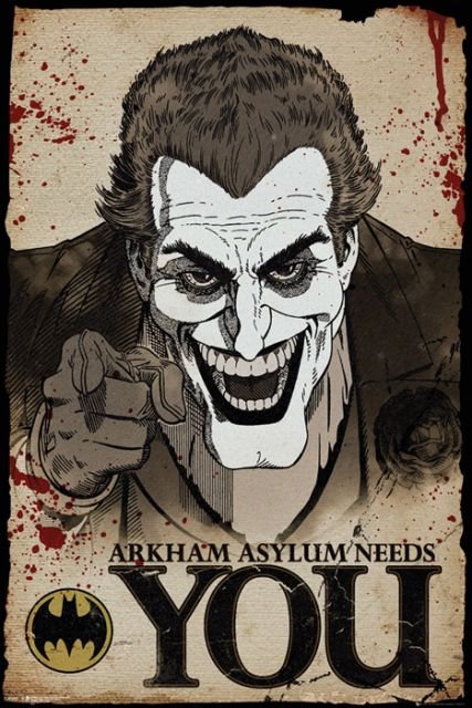 GBeye Batman Arkham Asylum Joker Needs You - plakat FP3862