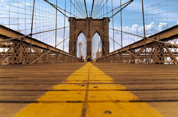 Фото - Шпалери Bridge Brooklyn  - fototapeta 