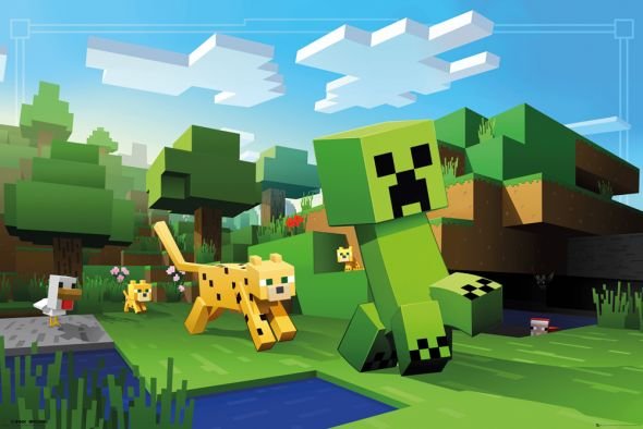 GBeye Minecraft Ocelot Chase - plakat