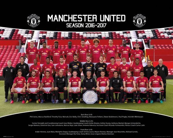 GBeye Manchester United Drużyna Zdjęcie 16/17 - plakat 50x40 MP2048