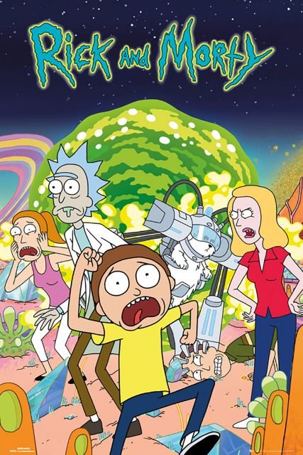 GBeye Rick and Morty Bohaterowie - plakat z serialu 61x91,5 FP4316
