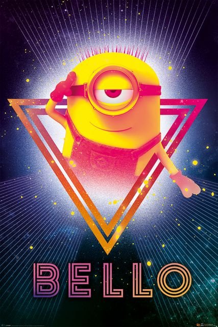 Pyramid Posters Gru, Dru i Minionki 80's Bello - plakat filmowy 61x91,5 PP34179