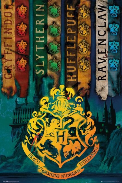 GBeye Harry Potter House Flags - plakat 61x91,5 FP4614
