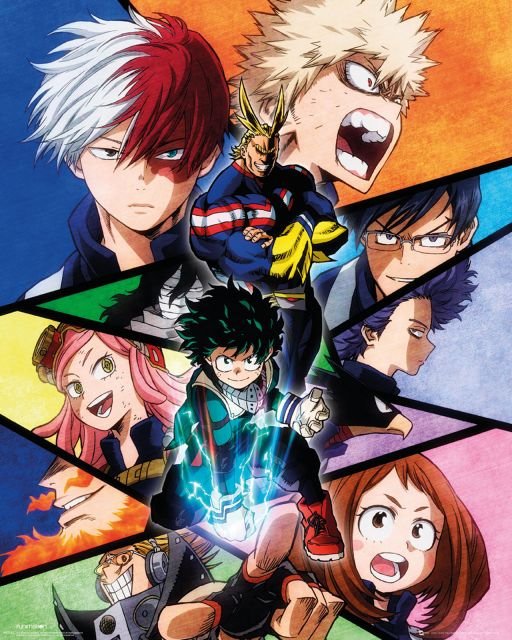 My Hero Academia Bohaterowie - plakat 40x50 cm