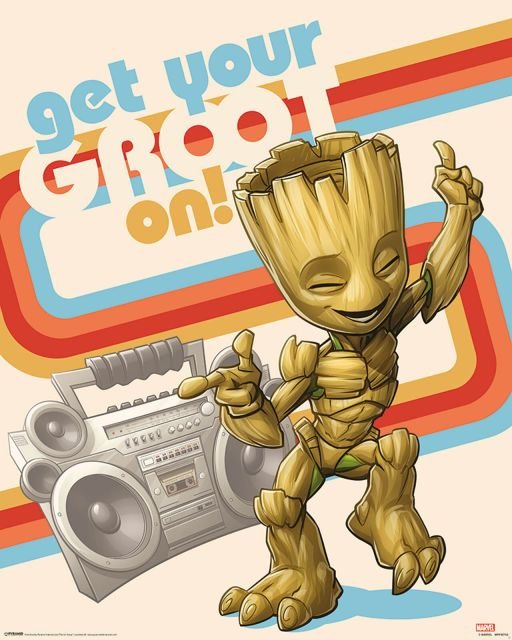 Guardians of the Galaxy Vol. 2 Get Your Groot On - plakat 40x50 cm