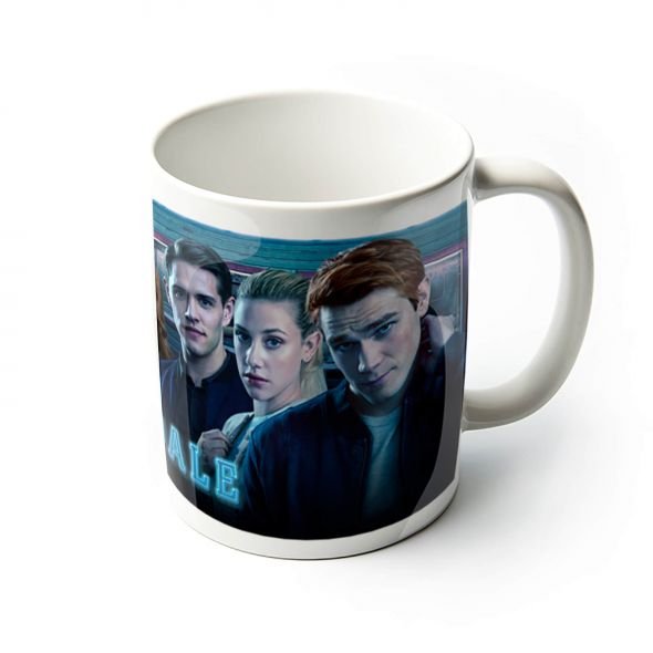 Kubek GBEYE, Riverdale (Cast), niebieski, 300 ml