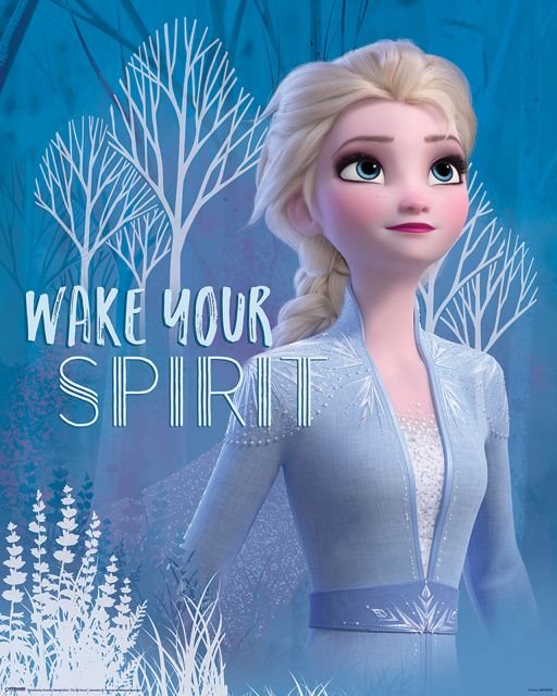 Frozen 2 Wake Your Spirit Elsa - plakat 40x50 cm