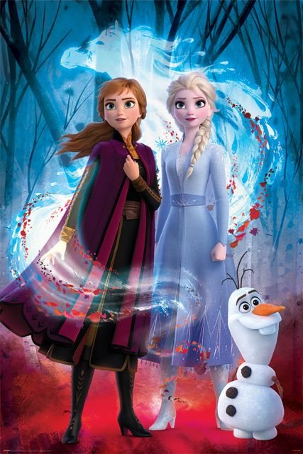 Kraina Lodu 2 Elsa, Anna i Olaf - plakat 61x91,5 cm
