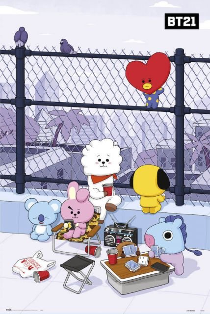 BT21 Azotea - plakat 61x91,5 cm