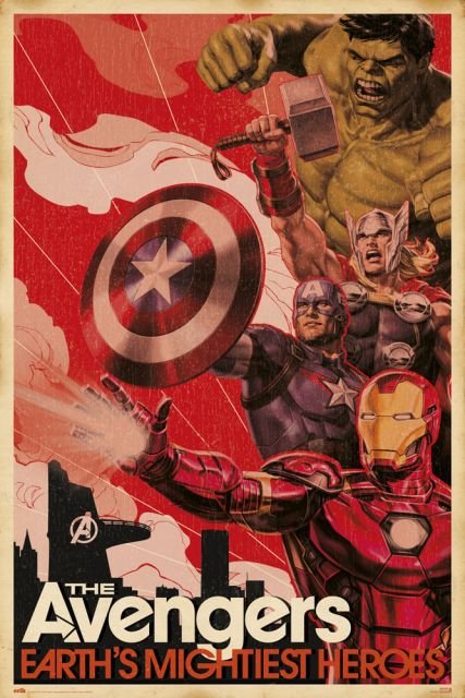 Marvel Avengers Earths Mightiest Heroes - plakat 61x91,5 cm