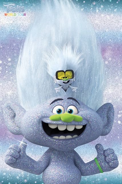 Trolls World Tour Guy Diamond and Tiny - plakat 61x91,5 cm