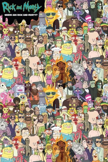 Rick and Morty Where's Rick - plakat 61x91,5 cm