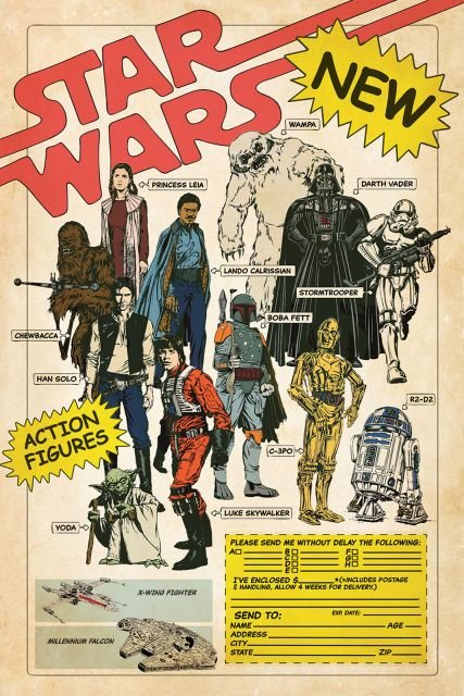 Star Wars Action Figures - plakat 61x91,5 cm