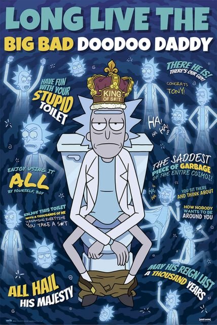 Rick and Morty Doodoo Daddy - plakat 61x91,5 cm
