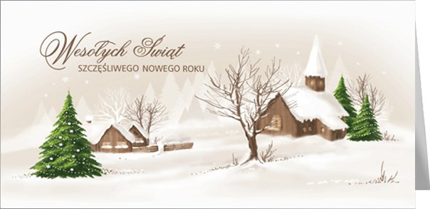 Zimowy pejzaż świąteczny L-T 995